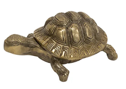 Antique Gold Turtle Box