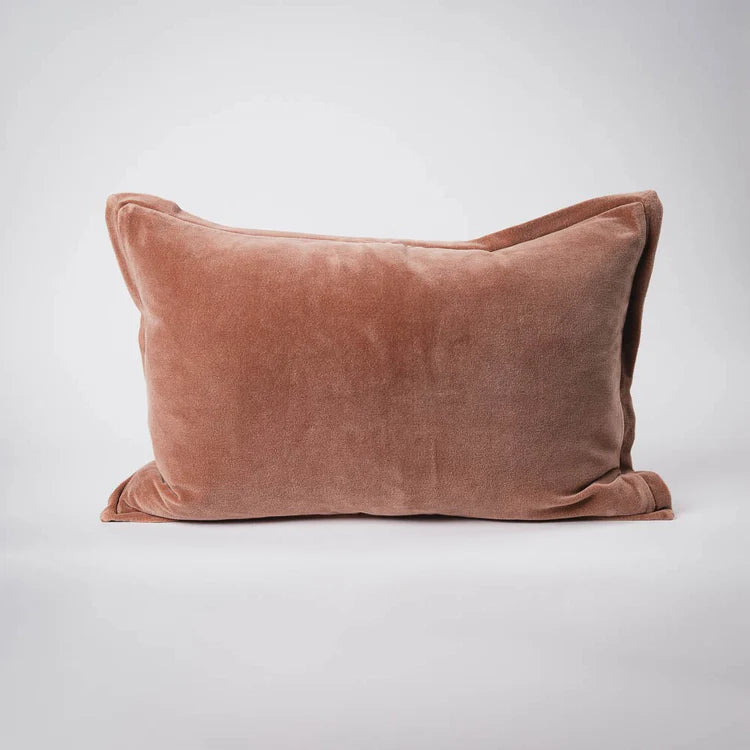 Evelyn Velvet Cushion - Clay Filled Cushion 40x60cm