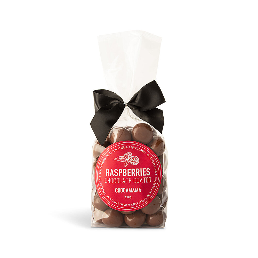 Milk Raspberries Ribboned Bag