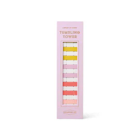 Take home this colourful edition to the classic wooden tower game!